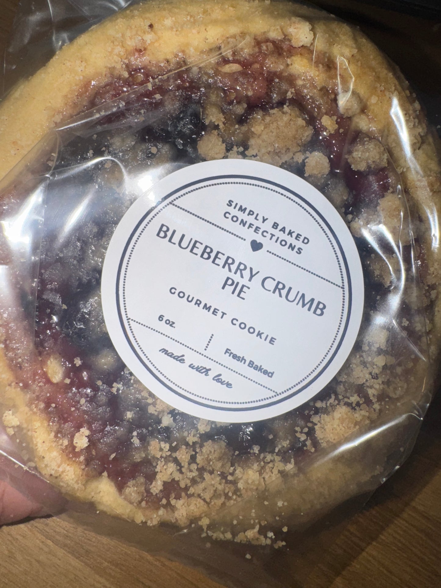 Blueberry Crumb Pie Cookie