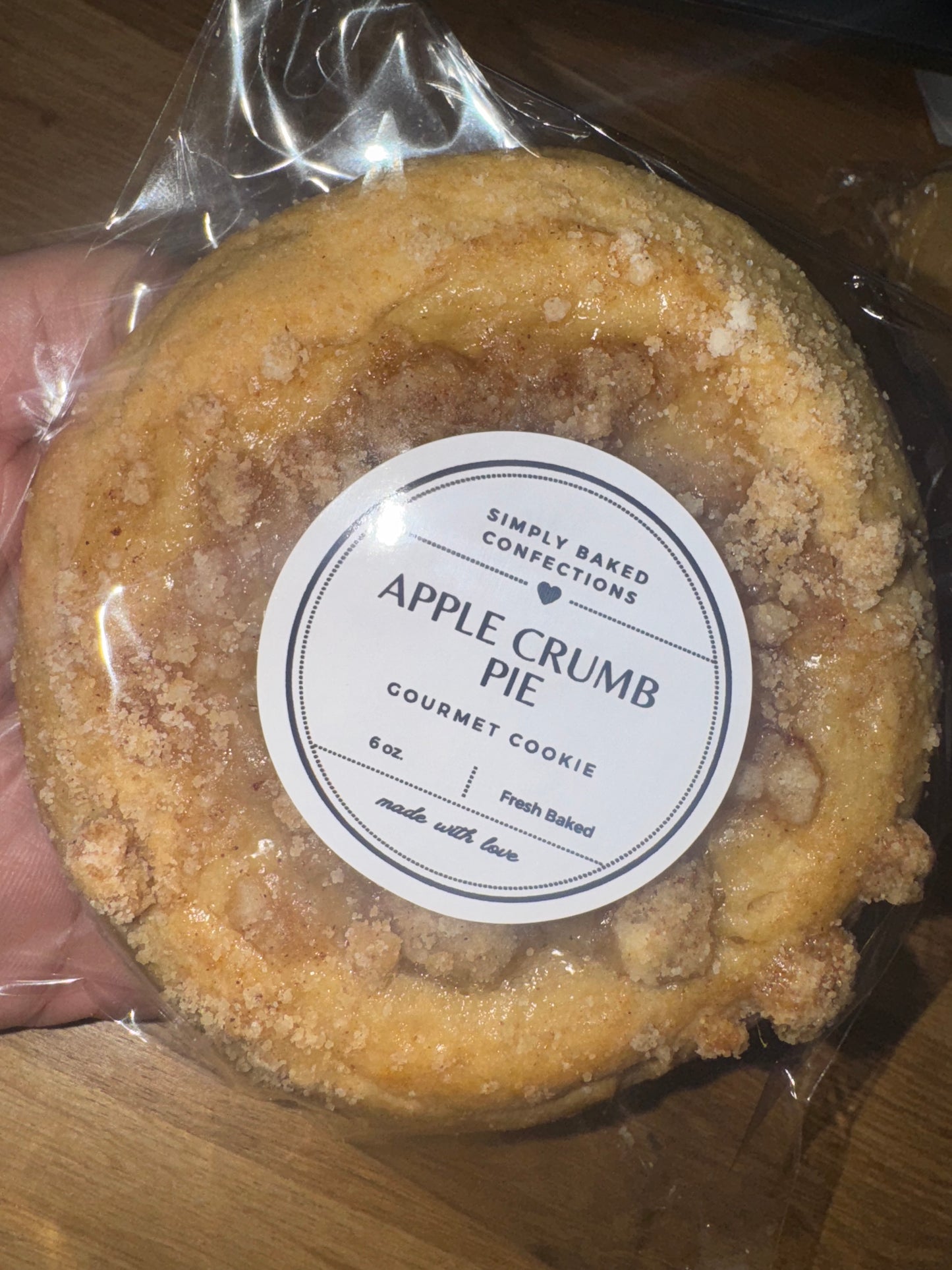 Apple Crumb Pie Cookie