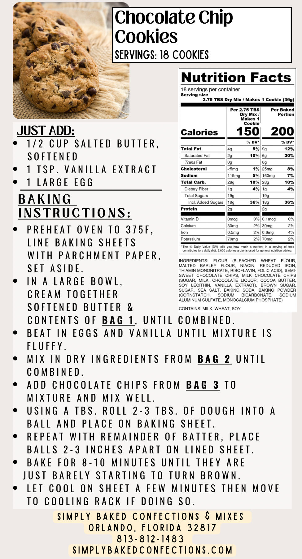 Chocolate Chip Cookies Mix