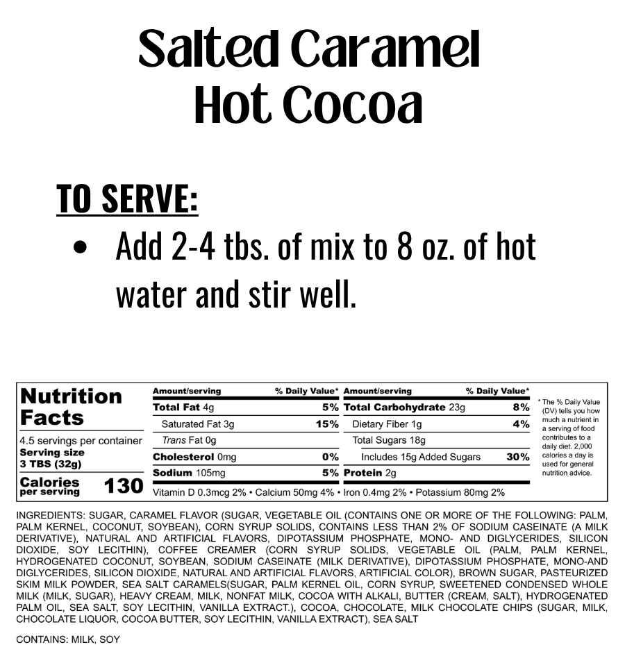 Salted Caramel Hot Cocoa Mix