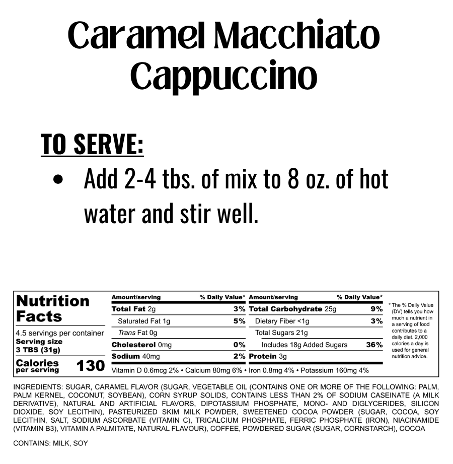 Caramel Macchiato Cappuccino Mix