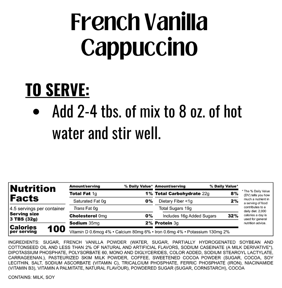 French Vanilla Cappuccino Mix