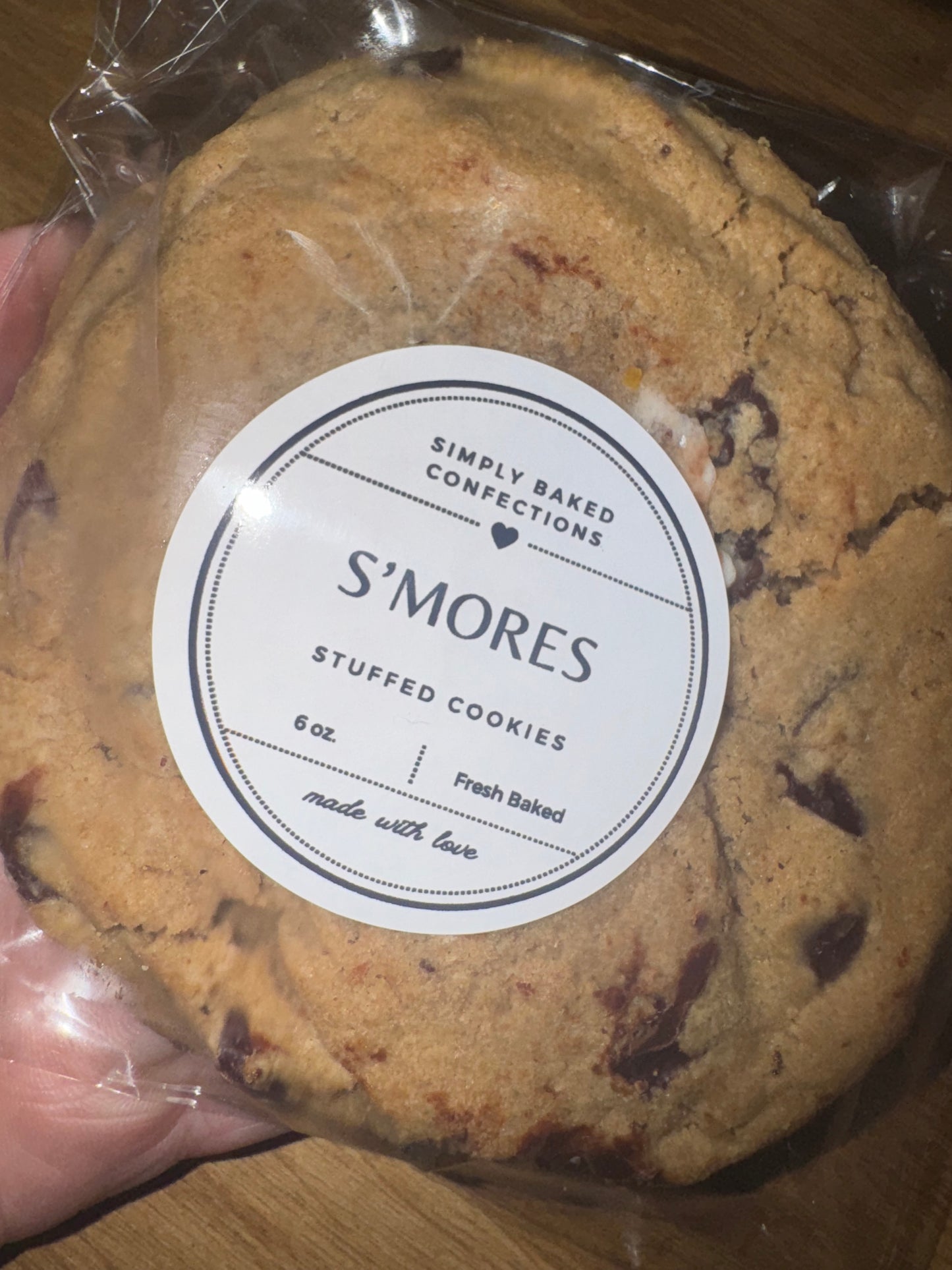 S’mores Stuffed Cookie