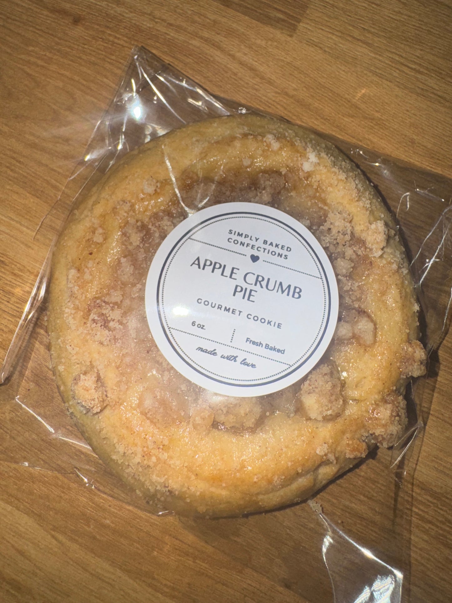 Apple Crumb Pie Cookie