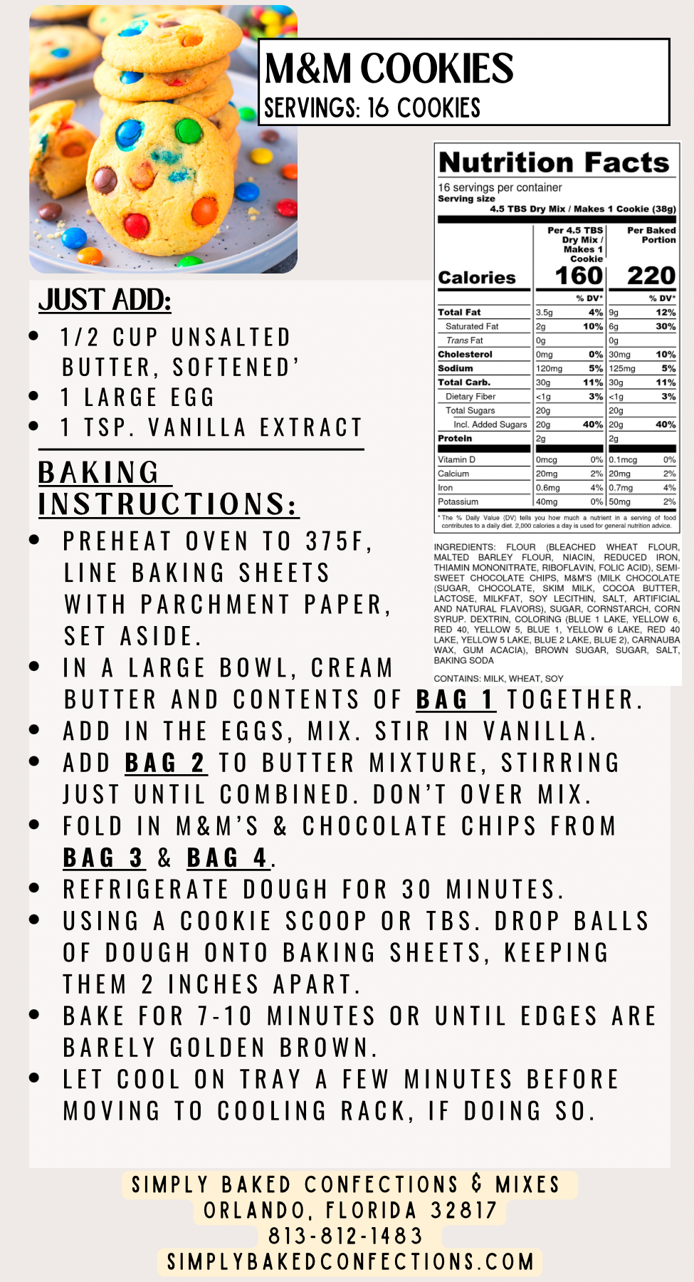 M&M Cookies Mix