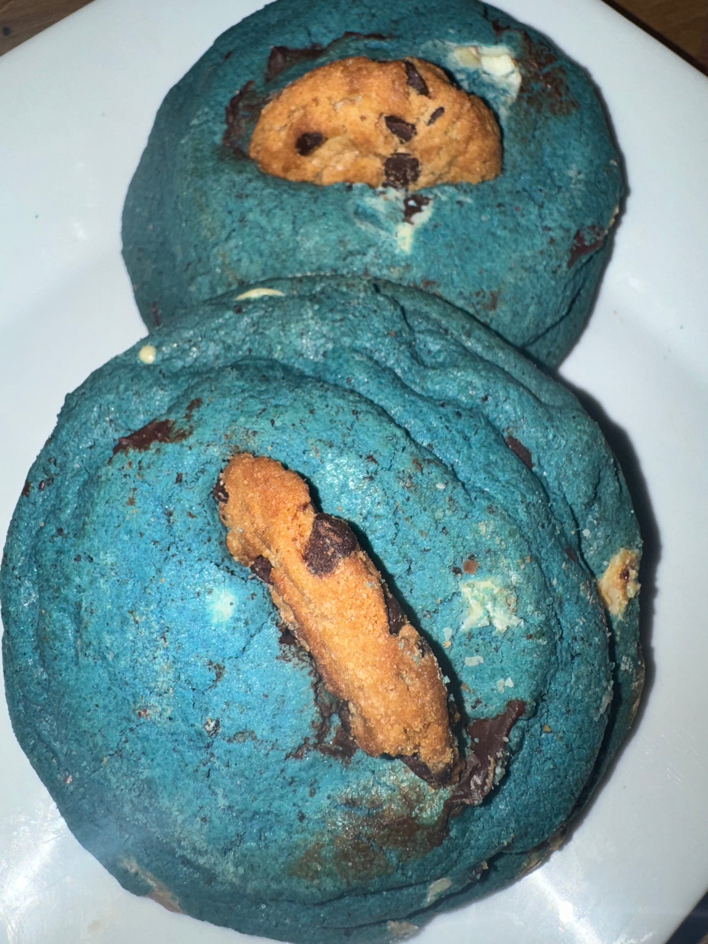 Cookie Monster Stuffed Cookie