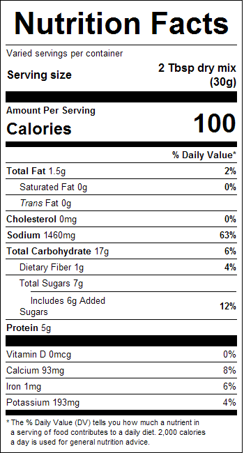 Bacon Horsey Dip Mix