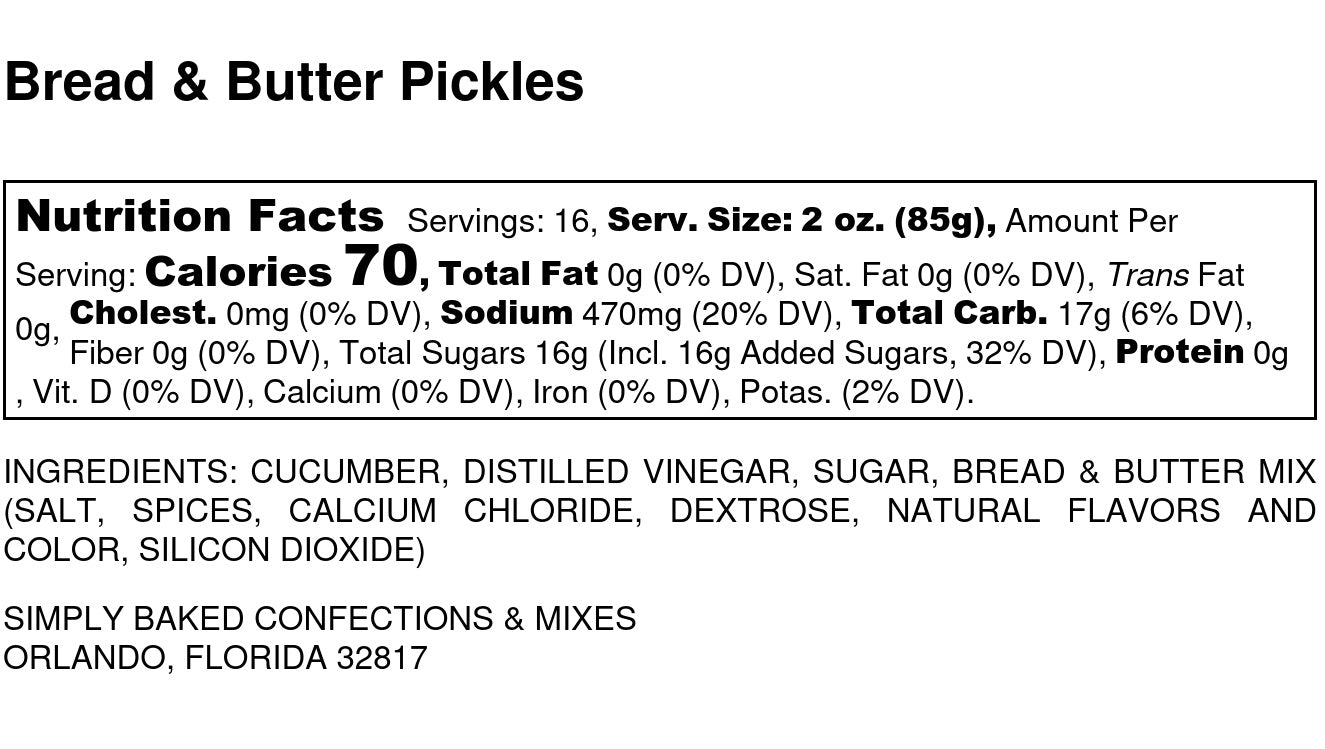 Bread & Butter Pickles