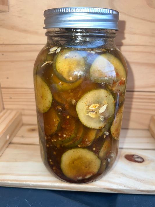 Ghost Pepper Bread & Butter Pickles