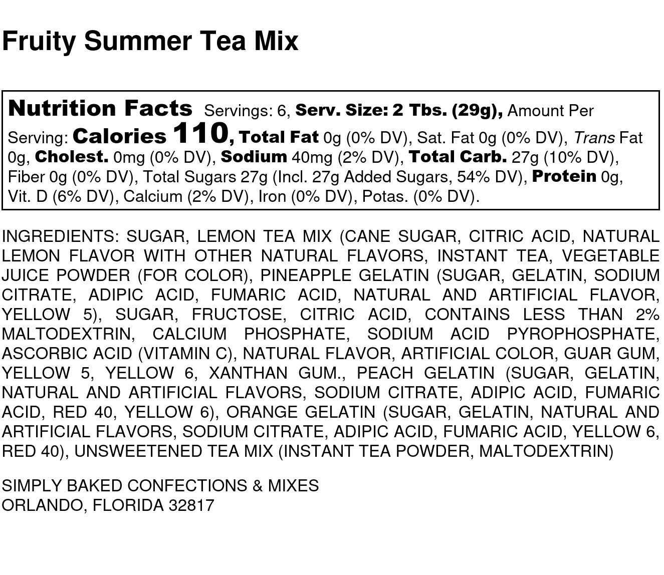 Fruity Summer Tea Mix