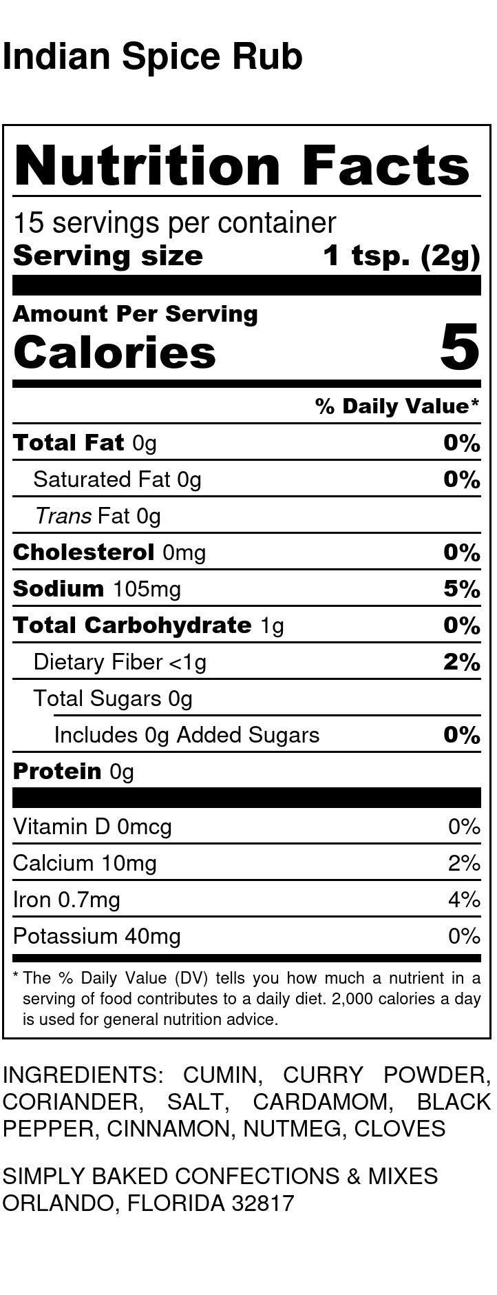 Indian Spice Rub & Seasoning