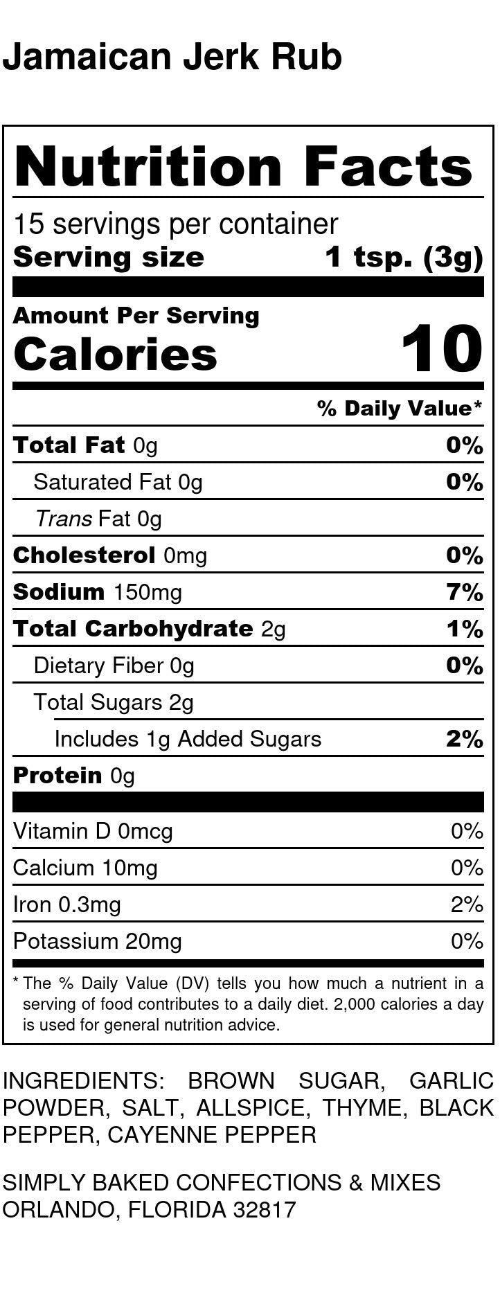Jamaican Jerk Rub & Seasoning