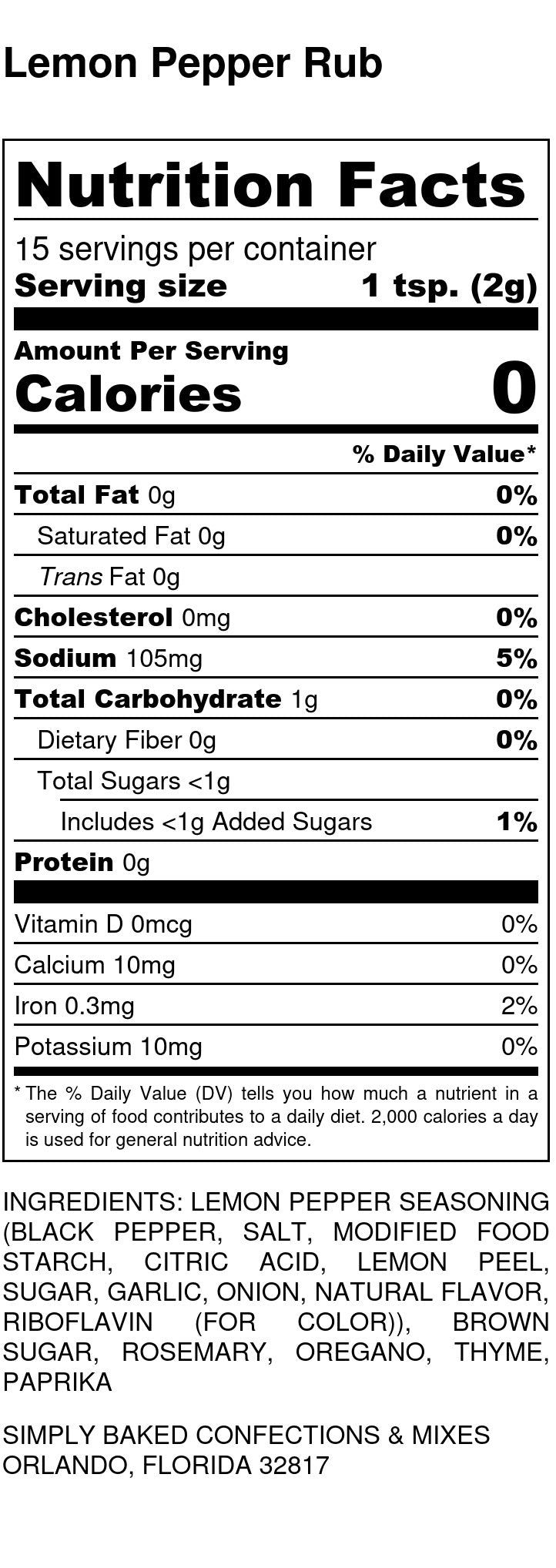 Lemon Pepper Rub