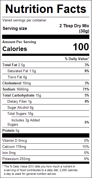 Poppin' Parmesan Peppercorn Dip Mix