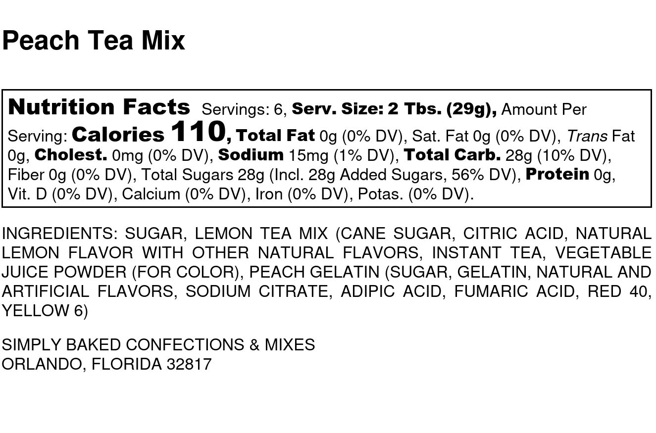 Peach Tea Mix