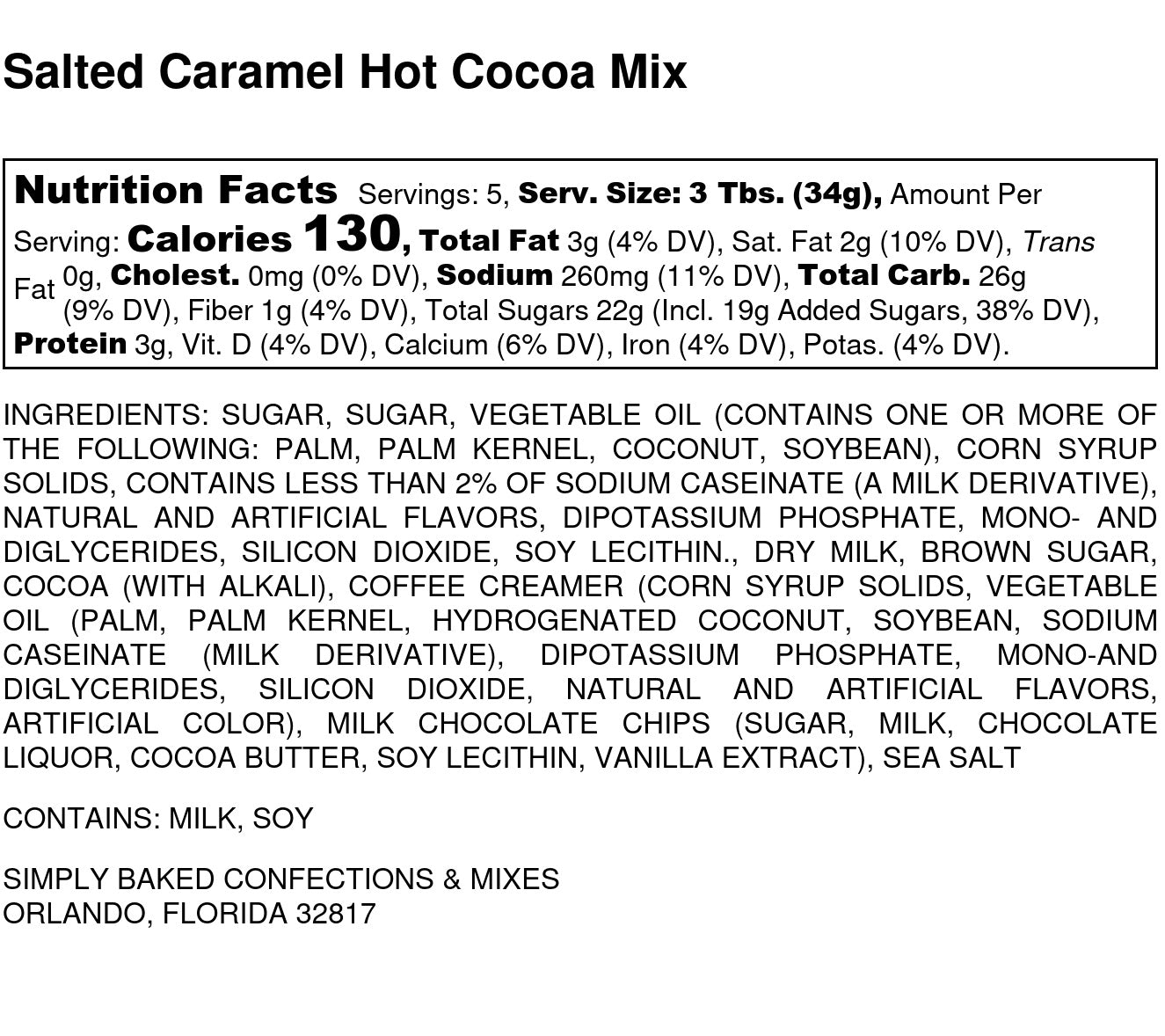 Salted Caramel Hot Cocoa Mix