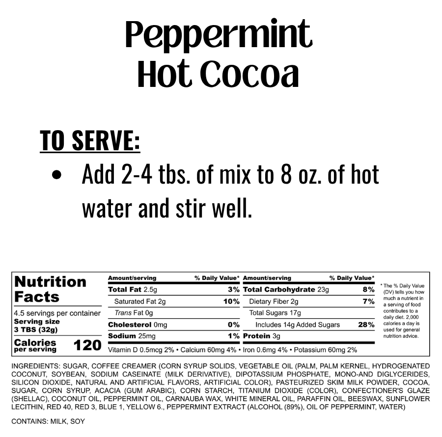 Peppermint Hot Cocoa Mix