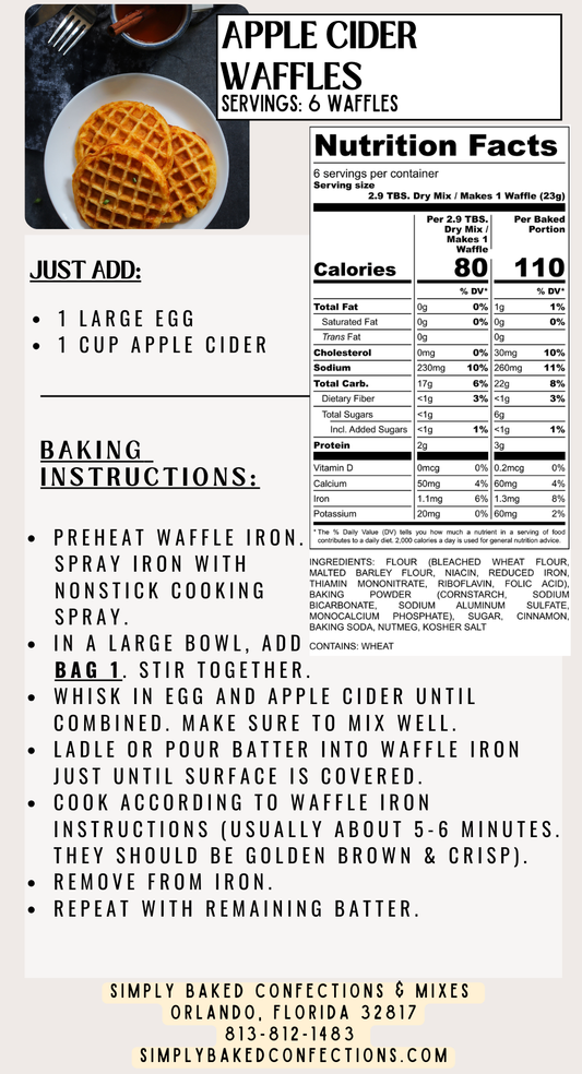 Apple Cider Waffle Mix