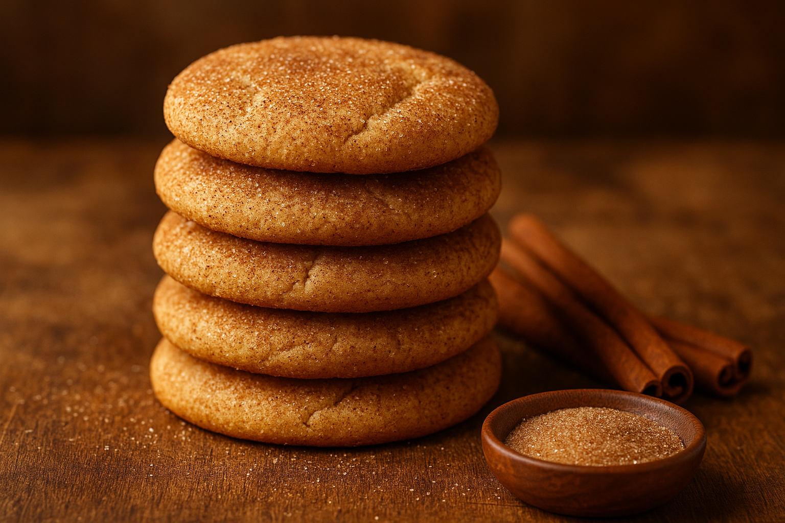 snickerdoodle cookie stack
