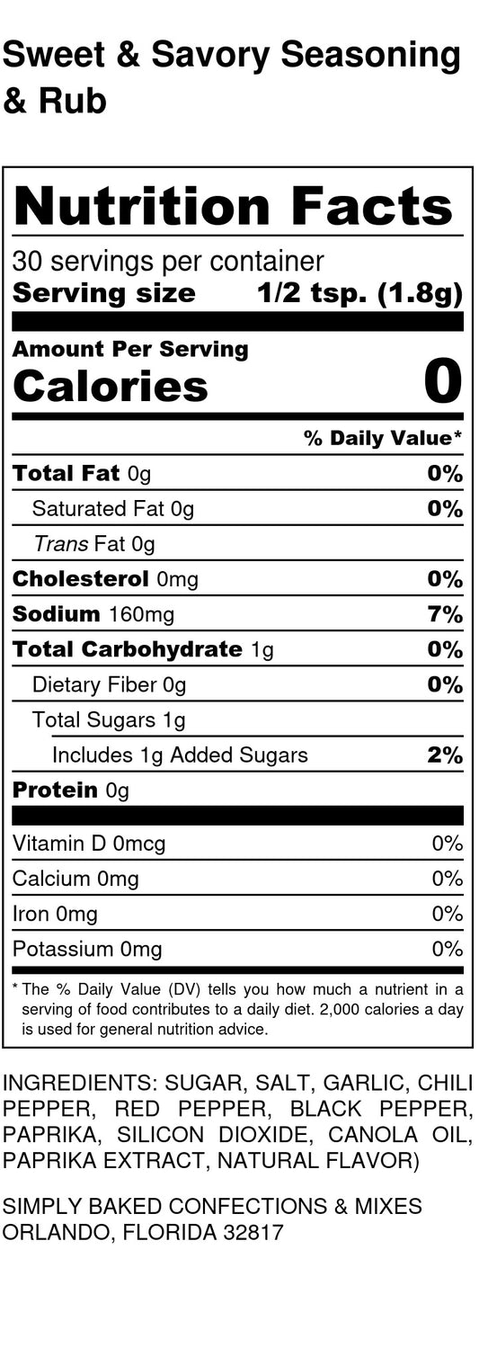 Sweet & Savory Rub & Seasoning